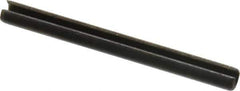 Value Collection - 3.5mm Diam x 40mm Long Slotted Spring Pin - Grade 1070-1080 Steel, Plain Finish - Eagle Tool & Supply