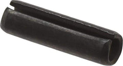 Value Collection - 4mm Diam x 14mm Long Slotted Spring Pin - Grade 1070-1080 Steel, Plain Finish - Eagle Tool & Supply