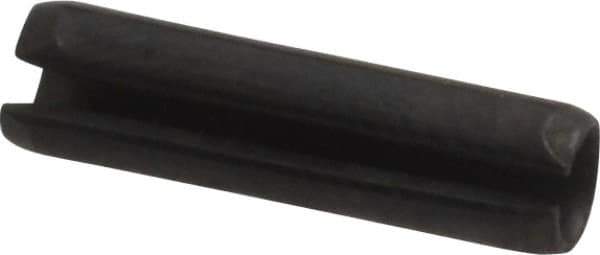 Value Collection - 4mm Diam x 16mm Long Slotted Spring Pin - Grade 1070-1080 Steel, Plain Finish - Eagle Tool & Supply
