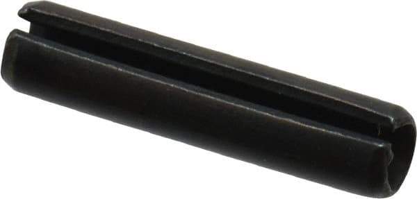 Value Collection - 4mm Diam x 18mm Long Slotted Spring Pin - Grade 1070-1080 Steel, Plain Finish - Eagle Tool & Supply
