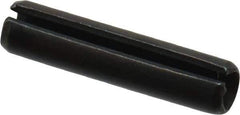 Value Collection - 4mm Diam x 18mm Long Slotted Spring Pin - Grade 1070-1080 Steel, Plain Finish - Eagle Tool & Supply