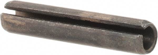 Value Collection - 4mm Diam x 20mm Long Slotted Spring Pin - Grade 1070-1080 Steel, Plain Finish - Eagle Tool & Supply