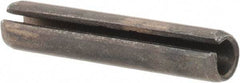 Value Collection - 4mm Diam x 20mm Long Slotted Spring Pin - Grade 1070-1080 Steel, Plain Finish - Eagle Tool & Supply