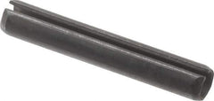 Value Collection - 4mm Diam x 26mm Long Slotted Spring Pin - Grade 1070-1080 Steel, Plain Finish - Eagle Tool & Supply