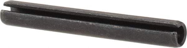 Value Collection - 4mm Diam x 32mm Long Slotted Spring Pin - Grade 1070-1080 Steel, Plain Finish - Eagle Tool & Supply