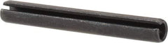 Value Collection - 4mm Diam x 32mm Long Slotted Spring Pin - Grade 1070-1080 Steel, Plain Finish - Eagle Tool & Supply