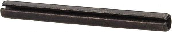 Value Collection - 4mm Diam x 40mm Long Slotted Spring Pin - Grade 1070-1080 Steel, Plain Finish - Eagle Tool & Supply