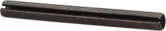 Value Collection - 4mm Diam x 40mm Long Slotted Spring Pin - Grade 1070-1080 Steel, Plain Finish - Eagle Tool & Supply