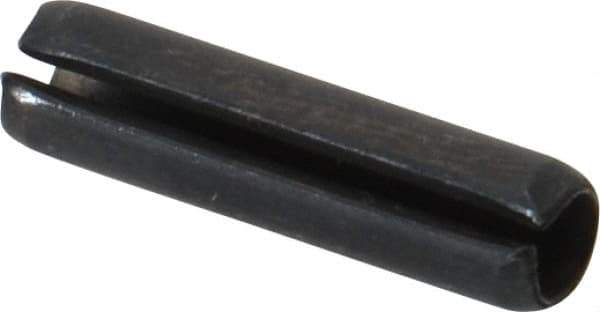 Value Collection - 5mm Diam x 20mm Long Slotted Spring Pin - Grade 1070-1080 Steel, Plain Finish - Eagle Tool & Supply