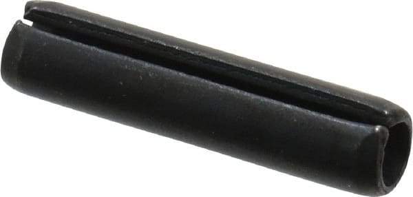 Value Collection - 5mm Diam x 22mm Long Slotted Spring Pin - Grade 1070-1080 Steel, Plain Finish - Eagle Tool & Supply