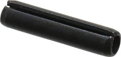 Value Collection - 5mm Diam x 22mm Long Slotted Spring Pin - Grade 1070-1080 Steel, Plain Finish - Eagle Tool & Supply