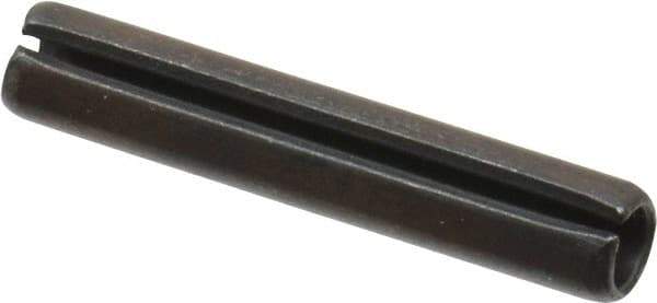 Value Collection - 5mm Diam x 28mm Long Slotted Spring Pin - Grade 1070-1080 Steel, Plain Finish - Eagle Tool & Supply