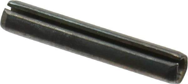 Value Collection - 5mm Diam x 30mm Long Slotted Spring Pin - Grade 1070-1080 Steel, Plain Finish - Eagle Tool & Supply