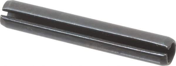 Value Collection - 5mm Diam x 32mm Long Slotted Spring Pin - Grade 1070-1080 Steel, Plain Finish - Eagle Tool & Supply