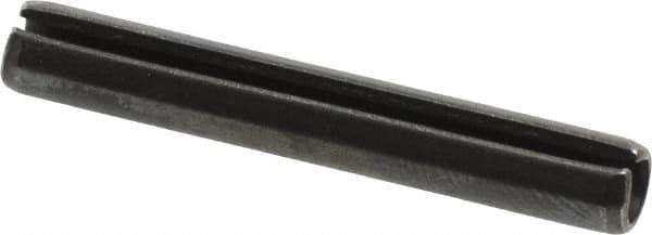 Value Collection - 5mm Diam x 35mm Long Slotted Spring Pin - Grade 1070-1080 Steel, Plain Finish - Eagle Tool & Supply