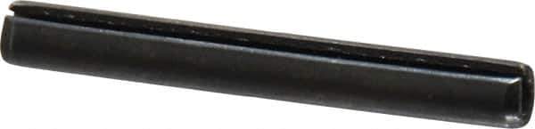 Value Collection - 5mm Diam x 40mm Long Slotted Spring Pin - Grade 1070-1080 Steel, Plain Finish - Eagle Tool & Supply