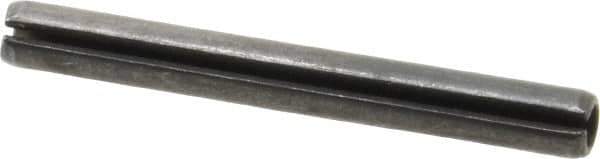 Value Collection - 5mm Diam x 45mm Long Slotted Spring Pin - Grade 1070-1080 Steel, Plain Finish - Eagle Tool & Supply