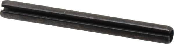 Value Collection - 5mm Diam x 50mm Long Slotted Spring Pin - Grade 1070-1080 Steel, Plain Finish - Eagle Tool & Supply