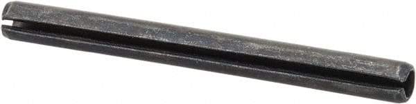 Value Collection - 5mm Diam x 55mm Long Slotted Spring Pin - Grade 1070-1080 Steel, Plain Finish - Eagle Tool & Supply