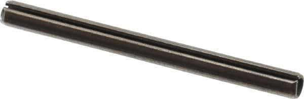 Value Collection - 5mm Diam x 60mm Long Slotted Spring Pin - Grade 1070-1080 Steel, Plain Finish - Eagle Tool & Supply