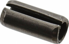 Value Collection - 6mm Diam x 14mm Long Slotted Spring Pin - Grade 1070-1080 Steel, Plain Finish - Eagle Tool & Supply