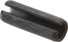 Value Collection - 6mm Diam x 18mm Long Slotted Spring Pin - Grade 1070-1080 Steel, Plain Finish - Eagle Tool & Supply