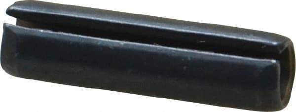 Value Collection - 6mm Diam x 22mm Long Slotted Spring Pin - Grade 1070-1080 Steel, Plain Finish - Eagle Tool & Supply