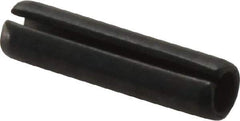 Value Collection - 6mm Diam x 24mm Long Slotted Spring Pin - Grade 1070-1080 Steel, Plain Finish - Eagle Tool & Supply