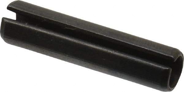 Value Collection - 6mm Diam x 26mm Long Slotted Spring Pin - Grade 1070-1080 Steel, Plain Finish - Eagle Tool & Supply