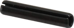 Value Collection - 6mm Diam x 30mm Long Slotted Spring Pin - Grade 1070-1080 Steel, Plain Finish - Eagle Tool & Supply