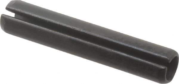 Value Collection - 6mm Diam x 32mm Long Slotted Spring Pin - Grade 1070-1080 Steel, Plain Finish - Eagle Tool & Supply