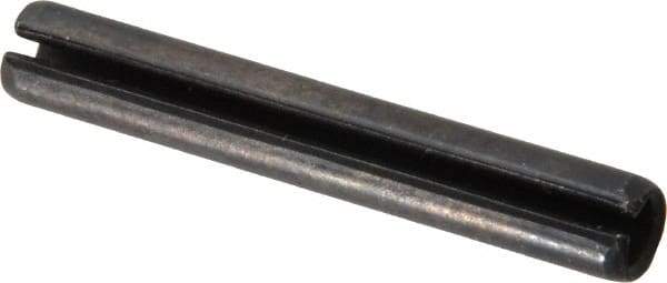 Value Collection - 6mm Diam x 40mm Long Slotted Spring Pin - Grade 1070-1080 Steel, Plain Finish - Eagle Tool & Supply
