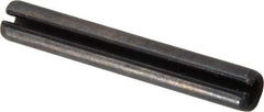 Value Collection - 6mm Diam x 40mm Long Slotted Spring Pin - Grade 1070-1080 Steel, Plain Finish - Eagle Tool & Supply