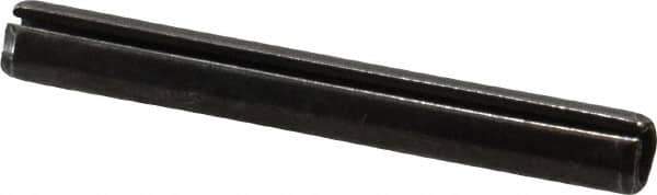 Value Collection - 6mm Diam x 50mm Long Slotted Spring Pin - Grade 1070-1080 Steel, Plain Finish - Eagle Tool & Supply