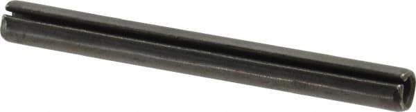 Value Collection - 6mm Diam x 60mm Long Slotted Spring Pin - Grade 1070-1080 Steel, Plain Finish - Eagle Tool & Supply