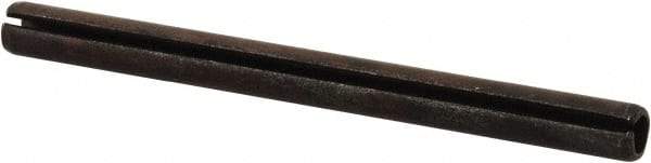 Value Collection - 6mm Diam x 75mm Long Slotted Spring Pin - Grade 1070-1080 Steel, Plain Finish - Eagle Tool & Supply