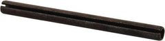 Value Collection - 6mm Diam x 75mm Long Slotted Spring Pin - Grade 1070-1080 Steel, Plain Finish - Eagle Tool & Supply