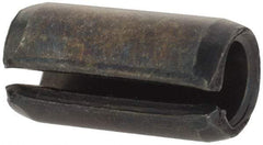 Value Collection - 8mm Diam x 16mm Long Slotted Spring Pin - Grade 1070-1080 Steel, Plain Finish - Eagle Tool & Supply