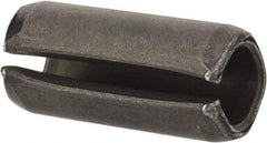 Value Collection - 8mm Diam x 18mm Long Slotted Spring Pin - Grade 1070-1080 Steel, Plain Finish - Eagle Tool & Supply