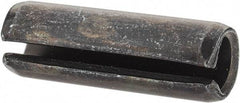 Value Collection - 8mm Diam x 24mm Long Slotted Spring Pin - Grade 1070-1080 Steel, Plain Finish - Eagle Tool & Supply