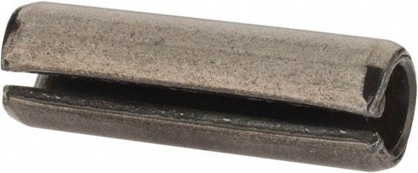 Value Collection - 8mm Diam x 26mm Long Slotted Spring Pin - Grade 1070-1080 Steel, Plain Finish - Eagle Tool & Supply