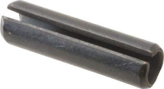 Value Collection - 8mm Diam x 30mm Long Slotted Spring Pin - Grade 1070-1080 Steel, Plain Finish - Eagle Tool & Supply