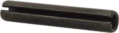 Value Collection - 8mm Diam x 45mm Long Slotted Spring Pin - Grade 1070-1080 Steel, Plain Finish - Eagle Tool & Supply