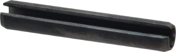 Value Collection - 8mm Diam x 50mm Long Slotted Spring Pin - Grade 1070-1080 Steel, Plain Finish - Eagle Tool & Supply