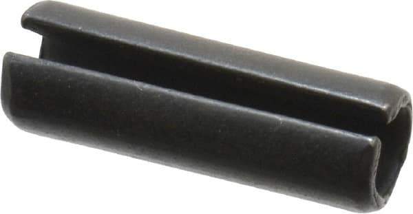 Value Collection - 10mm Diam x 30mm Long Slotted Spring Pin - Grade 1070-1080 Steel, Plain Finish - Eagle Tool & Supply