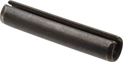 Value Collection - 10mm Diam x 50mm Long Slotted Spring Pin - Grade 1070-1080 Steel, Plain Finish - Eagle Tool & Supply