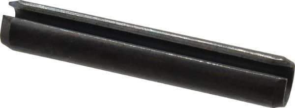 Value Collection - 10mm Diam x 60mm Long Slotted Spring Pin - Grade 1070-1080 Steel, Plain Finish - Eagle Tool & Supply