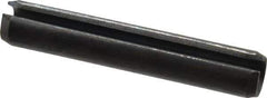 Value Collection - 10mm Diam x 60mm Long Slotted Spring Pin - Grade 1070-1080 Steel, Plain Finish - Eagle Tool & Supply