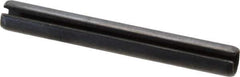Value Collection - 10mm Diam x 80mm Long Slotted Spring Pin - Grade 1070-1080 Steel, Plain Finish - Eagle Tool & Supply