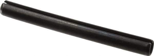 Value Collection - 10mm Diam x 100mm Long Slotted Spring Pin - Grade 1070-1080 Steel, Plain Finish - Eagle Tool & Supply